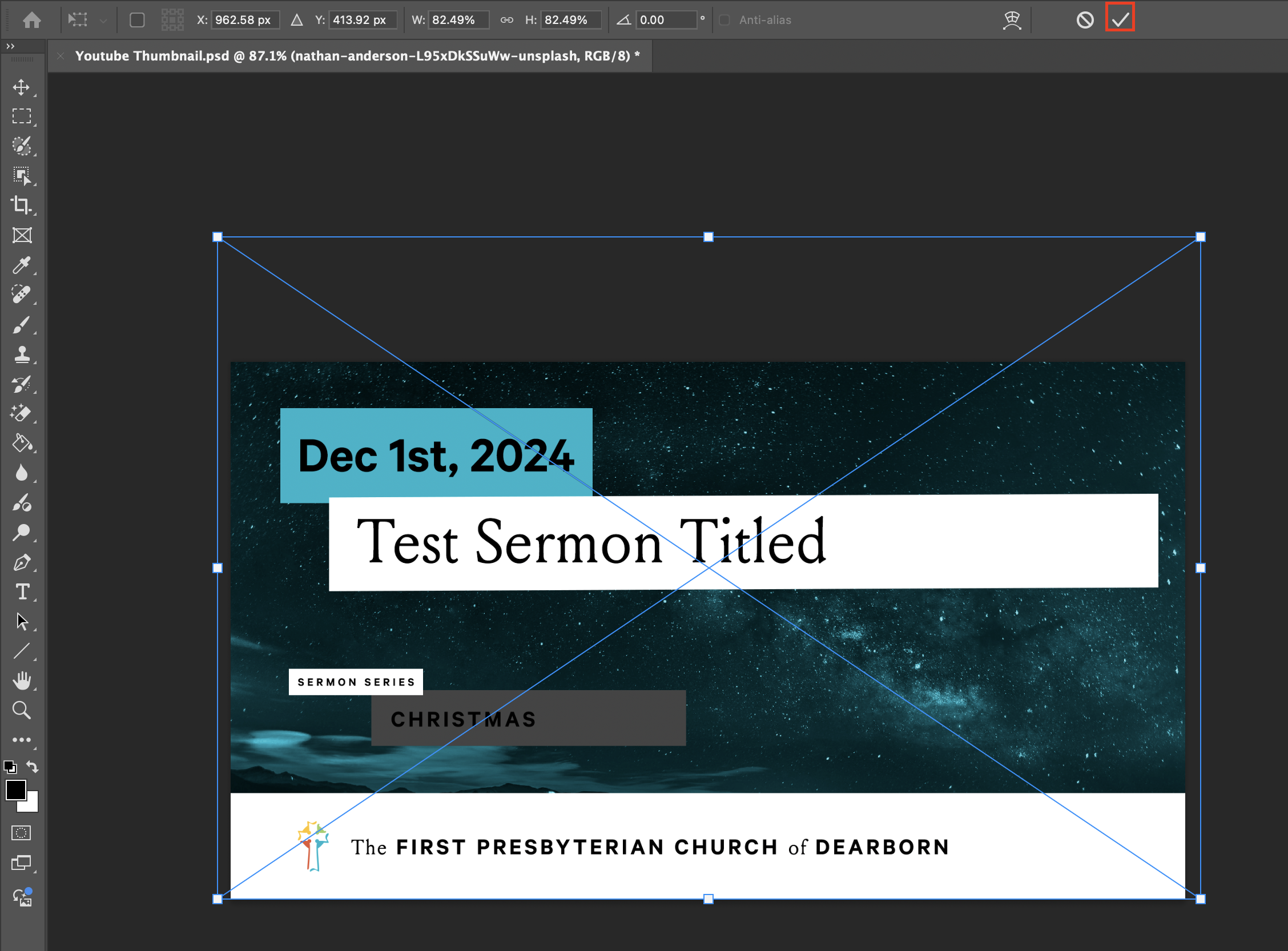 Transform background